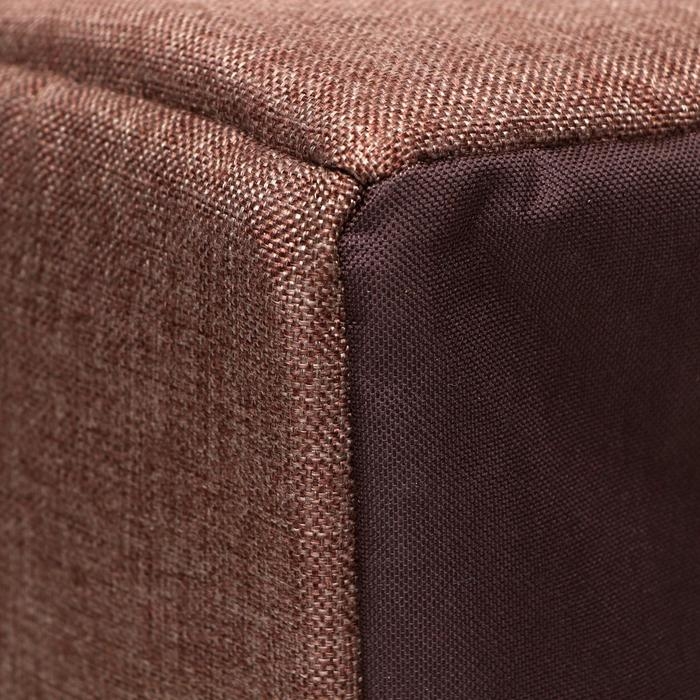 Дом &ndash; трансформер "Квадрат", рогожка, поролон, 43 х 42 х 34 см, бежево-коричневый