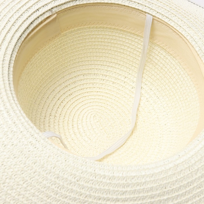 Шляпа женская MINAKU, цв. молочный, р-р 58 Шляпа женская MINAKU, цв. молочный, р-р 58