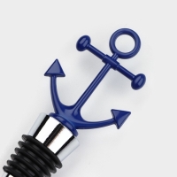 Пробка для бутылки &laquo;Якорь&raquo;, цвет синий
