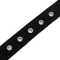 Ошейник двухслойный с вертлюгом, 55 х 2,5 см, полиэстер, черный Ошейник двухслойный с вертлюгом, 55 х 2,5 см, полиэстер, черный