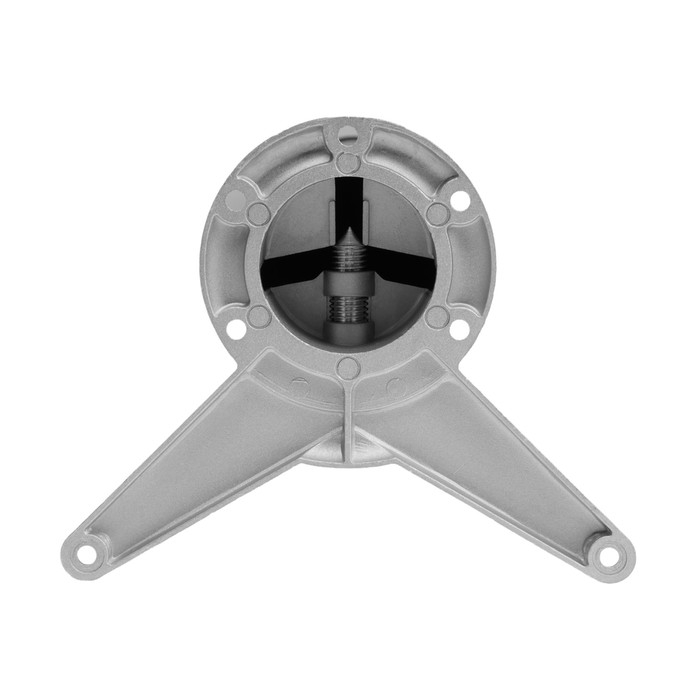 Опора с боковым креплением, 60x710 мм цвет матовый хром