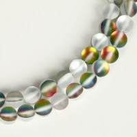 Бусины из натурального камня &laquo;Кошачий глаз&raquo;, набор 46 шт., размер 1 шт. &mdash; 8 мм, матовый серый