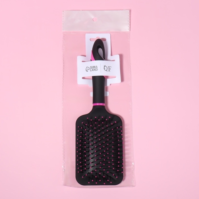 Расчёска массажная, широкая, 8 &times; 26 см, цвет МИКС