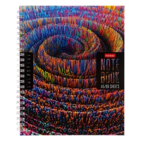 Тетрадь 96 листов в клетку на гребне "Colorful line", обложка мелованный картон, перфорация на отрыв, блок 65 г/м2, МИКС Тетрадь 96 листов в клетку на гребне "Colorful line", обложка мелованный картон, перфорация на отрыв, блок 65 г/м2, МИКС
