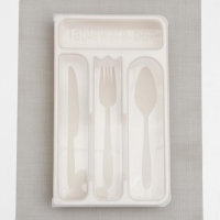 Лоток для столовых приборов с крышкой Доляна, 30×18×4,5 см, цвет МИКС Лоток для столовых приборов с крышкой Доляна, 30×18×4,5 см, цвет МИКС