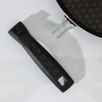 Сковорода &laquo;Альфа&raquo;, d=28 см, съёмная ручка, стеклянная крышка, антипригарное покрытие, цвет бордовый