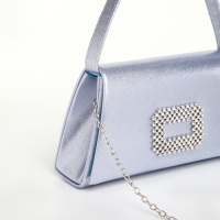 Сумка-клатч на магните, цвет серо-голубой Сумка-клатч на магните, цвет серо-голубой