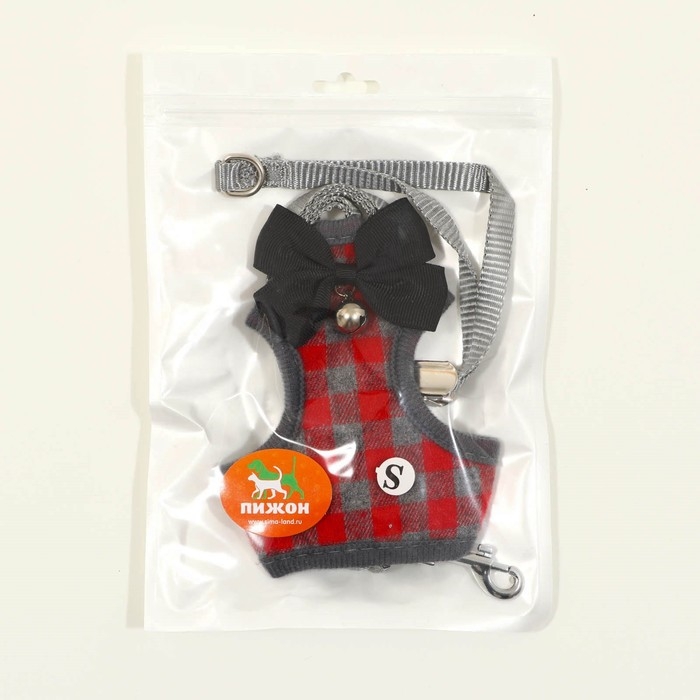 Комплект амуниции с мягкой шлейкой, S, поводок 120 х 1 см, ОШ 20-40 см, ОГ 30-44 см, красный 47310 Комплект амуниции с мягкой шлейкой, S, поводок 120 х 1 см, ОШ 20-40 см, ОГ 30-44 см, красный 47310