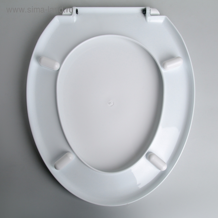 Сиденье для унитаза с крышкой Росспласт «Ракушки на песке»,54х37см, белое Сиденье для унитаза с крышкой Росспласт «Ракушки на песке»,54х37см, белое