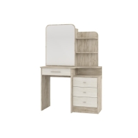 Стол туалетный ВЕРОНА, 988х451х1501, Дуб Крафт Серый/ Скандинавское Дерево Белое Стол туалетный ВЕРОНА, 988х451х1501, Дуб Крафт Серый/ Скандинавское Дерево Белое