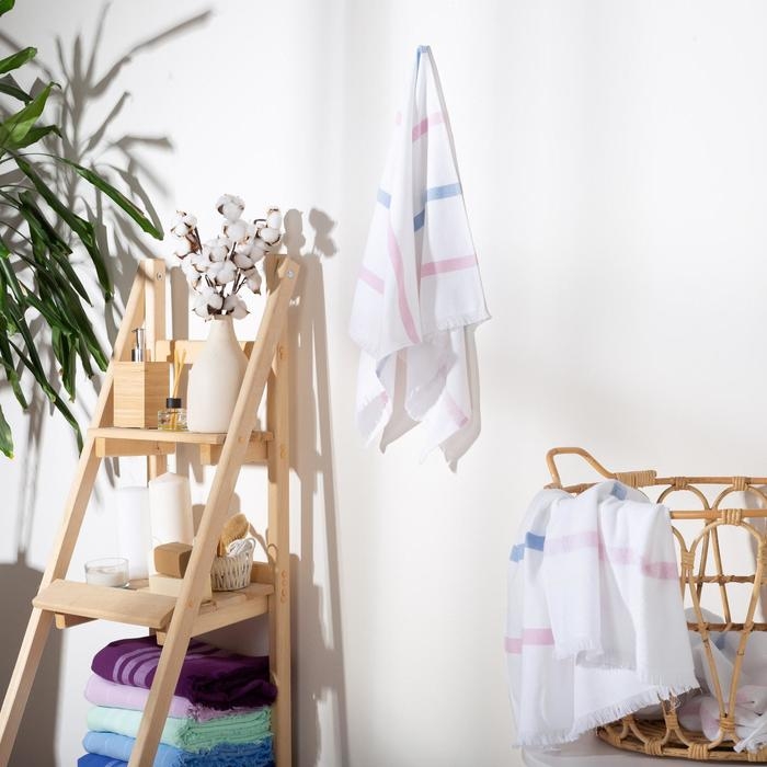 Полотенце махровое двухстороннее Этель Полотенце махровое двухстороннее Этель "Вояж" 50*90 см, цв.белый,100% хл, 240 гр/м2