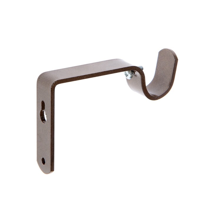 Кронштейн для карниза D20 однорядный 8 см, цвет коричневый металлик Кронштейн для карниза D20 однорядный 8 см, цвет коричневый металлик