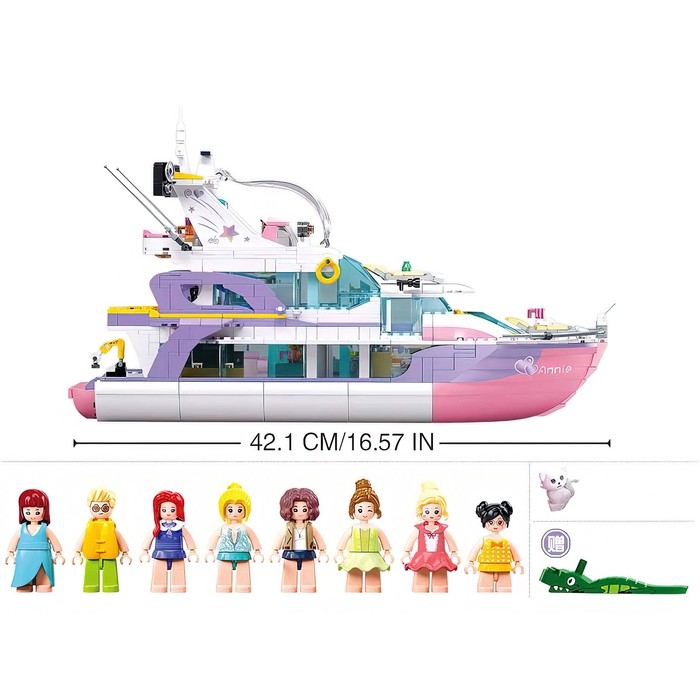 Конструктор Розовая мечта &laquo;Яхта мечты&raquo;, 1108 деталей