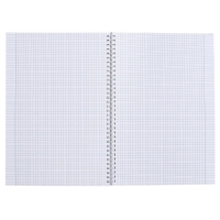 Тетрадь A4, 80 листов в клетку на гребне Calligrata "Графика", обложка 7БЦ, блок офсет