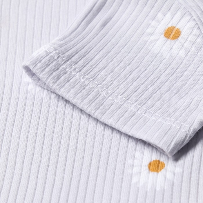 Футболка Крошка Я Ромашка, рост 62-68 см, серый