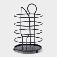 Сушилка для столовых приборов Доляна, 17×10,5×10,5 см, чёрная Сушилка для столовых приборов Доляна, 17×10,5×10,5 см, чёрная