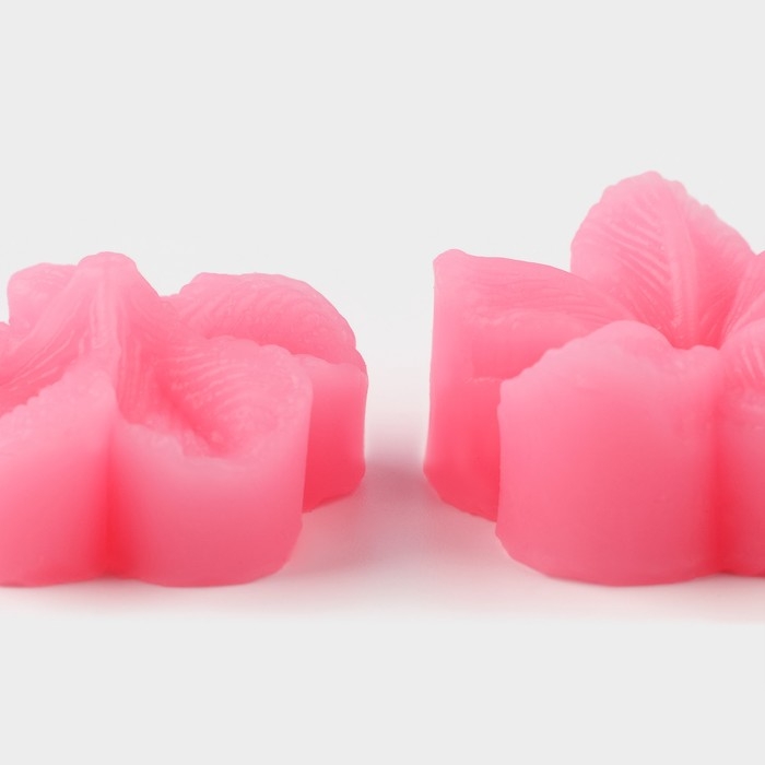 Молд &laquo;Цветок&raquo;, силикон, 2 предмета, 4&times;2,9 см, цвет МИКС