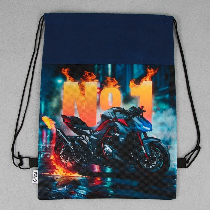 Мешок для обуви &laquo;Гонщик №1&raquo; нетканное полотно, размер 30 х 40 см