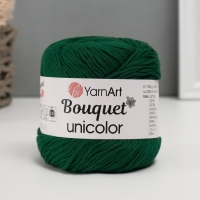 Пряжа "Bouquet Unicolor" 100% хлопок 200м/100г (3221 зелень тёмная) Пряжа "Bouquet Unicolor" 100% хлопок 200м/100г (3221 зелень тёмная)