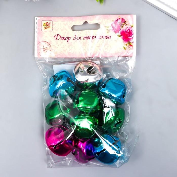 Набор декора для творчества металл Набор декора для творчества металл "Колокольчики большие" d=3 см набор 10 шт