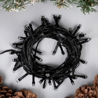 Гирлянда &laquo;Нить&raquo; 5 м, IP20, тёмная нить, 50 LED, свечение белое, 8 режимов, 220 В