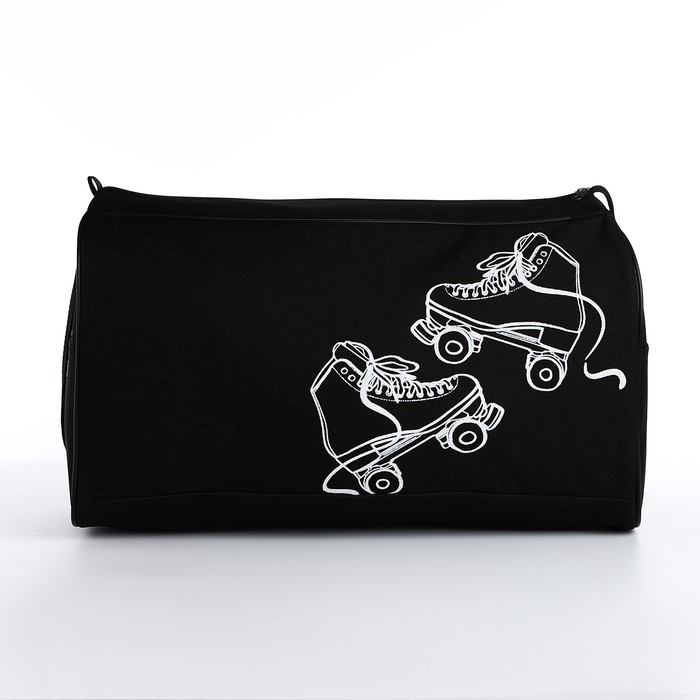 Сумка спорт Сумка спорт "Ролики", 40*24*21, отд на молнии, черный