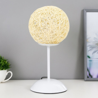 Лампа настольная 1375297/1 E27 40Вт белый 14х14х30 см RISALUX Лампа настольная 1375297/1 E27 40Вт белый 14х14х30 см RISALUX