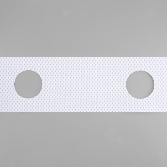 Шторная лента с отверстиями для люверсов, d = 5 см, 10 см, 50 &plusmn; 1 м, цвет белый