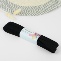 Резинка вязаная, 15 мм, 10 &plusmn; 0,5 м, цвет чёрный