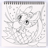 Блокнот гравюра - раскраска на новый год &laquo;Драконы в реальном мире&raquo;, 19 х 19 см