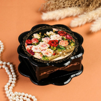 Шкатулка &laquo;Розы&raquo;, 16&times;16 см, лаковая миниатюра