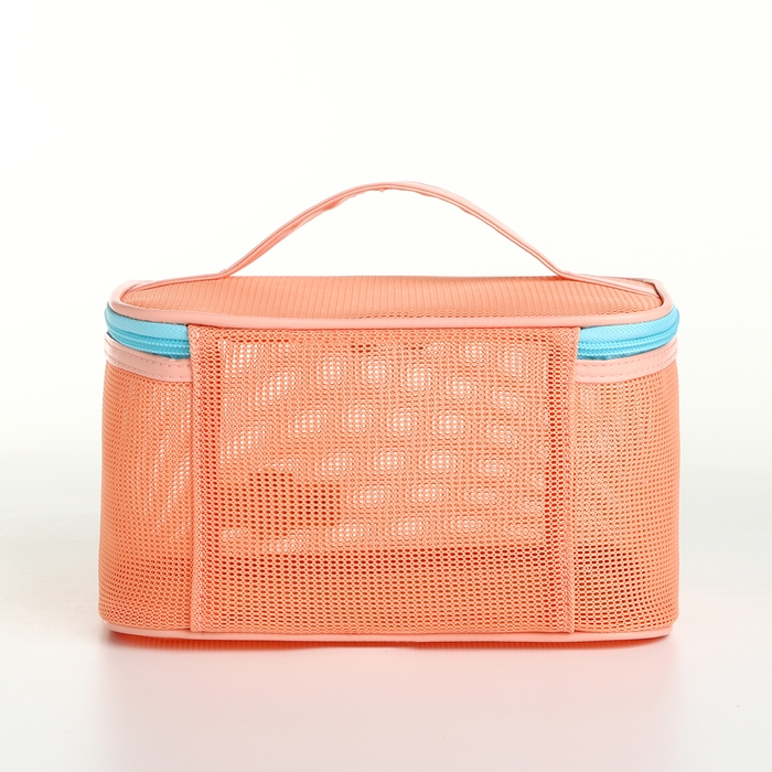 Косметичка на молнии, цвет оранжевый