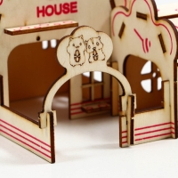 Комплекс-площадка для грызунов,14 х 13 х 10.5 см, фанера Комплекс-площадка для грызунов,14 х 13 х 10.5 см, фанера