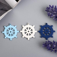 Декор для творчества дерево "Штурвал/Якорь" (набор 20 шт) МИКС 13х10 см Декор для творчества дерево "Штурвал/Якорь" (набор 20 шт) МИКС 13х10 см