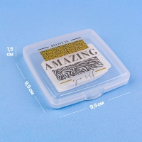 Органайзер для хранения гигиенических принадлежностей «AMAZING», 9,5 × 9,5 × 1,5 см, цвет прозрачный Органайзер для хранения гигиенических принадлежностей «AMAZING», 9,5 × 9,5 × 1,5 см, цвет прозрачный