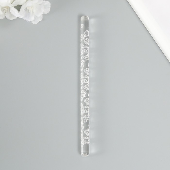 Скалка для творчества акрил Скалка для творчества акрил "Цветочная полянка"16х1 см