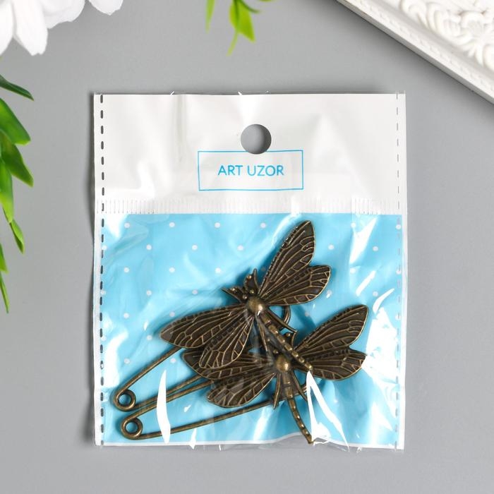 Булавка металл Булавка металл "Стрекоза" 6,5х3,1 см