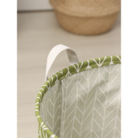 Корзина для белья Доляна &laquo;Зигзаг&raquo;, 35&times;35&times;60 см, цвет зелёный