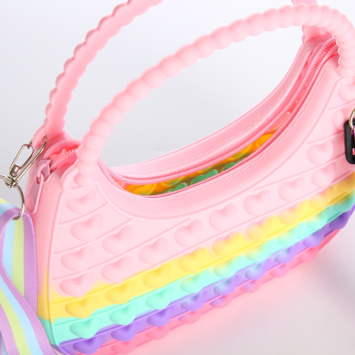 Сумка детская для девочки на молнии &laquo;Выбражулька&raquo;, pop it, цвет разноцветный