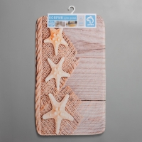 Коврик Доляна «Морские звёзды», 74×44 см Коврик Доляна «Морские звёзды», 74×44 см