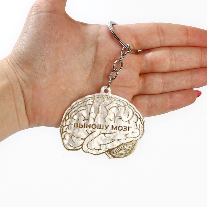 Брелок для ключей акриловый &laquo;Выношу мозг&raquo;, 5 х 6 см