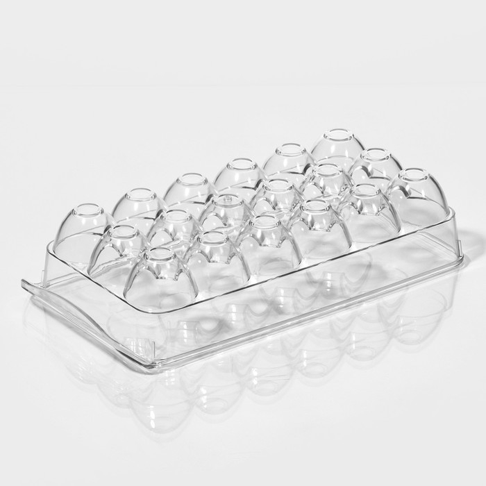 Контейнер для хранения яиц с крышкой RICCO, 18 ячеек, 32,5×16,5×7,5 см Контейнер для хранения яиц с крышкой RICCO, 18 ячеек, 32,5×16,5×7,5 см