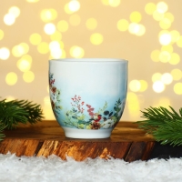 Новый год. Набор из керамики Happy New year, кружка 180 мл, 2 шт, ложка 2 шт, цвет белый Новый год. Набор из керамики Happy New year, кружка 180 мл, 2 шт, ложка 2 шт, цвет белый