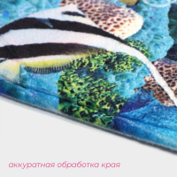 Коврики для ванной и туалета Доляна «Дельфин», 3 шт: 35×39, 40×50, 45×75 см Коврики для ванной и туалета Доляна «Дельфин», 3 шт: 35×39, 40×50, 45×75 см