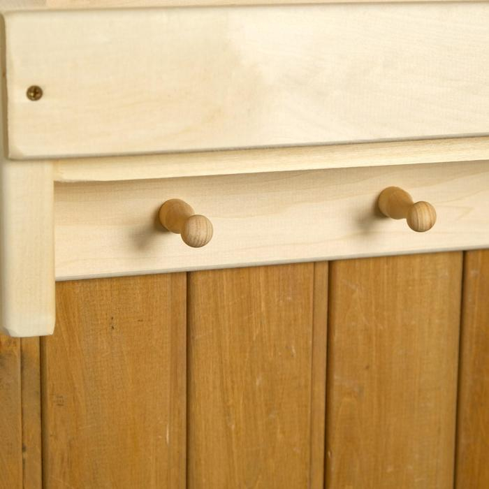 Полка вешалка "Универсальная", 3 крючка, 50&times;30&times;12 см