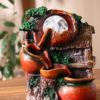 Фонтан "Домик под кувшином" 10х14х19 см (с подсветкой) Фонтан "Домик под кувшином" 10х14х19 см (с подсветкой)