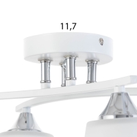 Люстра "Валенсия" 4х60Вт Е27 Белый 70,5х32,5х21см Люстра "Валенсия" 4х60Вт Е27 Белый 70,5х32,5х21см