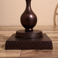 Стол кофейный 41х41х57 см, алюминий/мрамор Стол кофейный 41х41х57 см, алюминий/мрамор