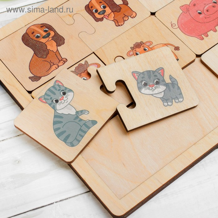 Игра развивающая деревянная &laquo;Мама и малыш&raquo;