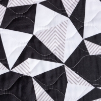 Покрывало LoveLife 1.5 сп Black and white 150*210&plusmn;5 см, новосатин,80 г/м2